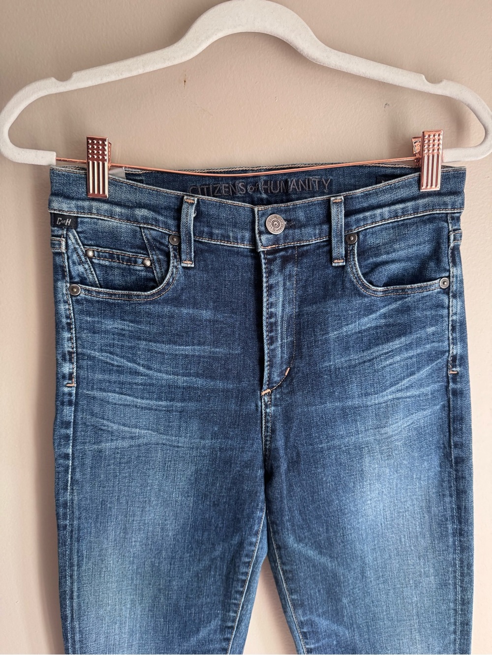 Citizens Of Humanity Rocket High Rise Skinny Jeans Medium Wash Stretch 29 - Picture 3 of 12